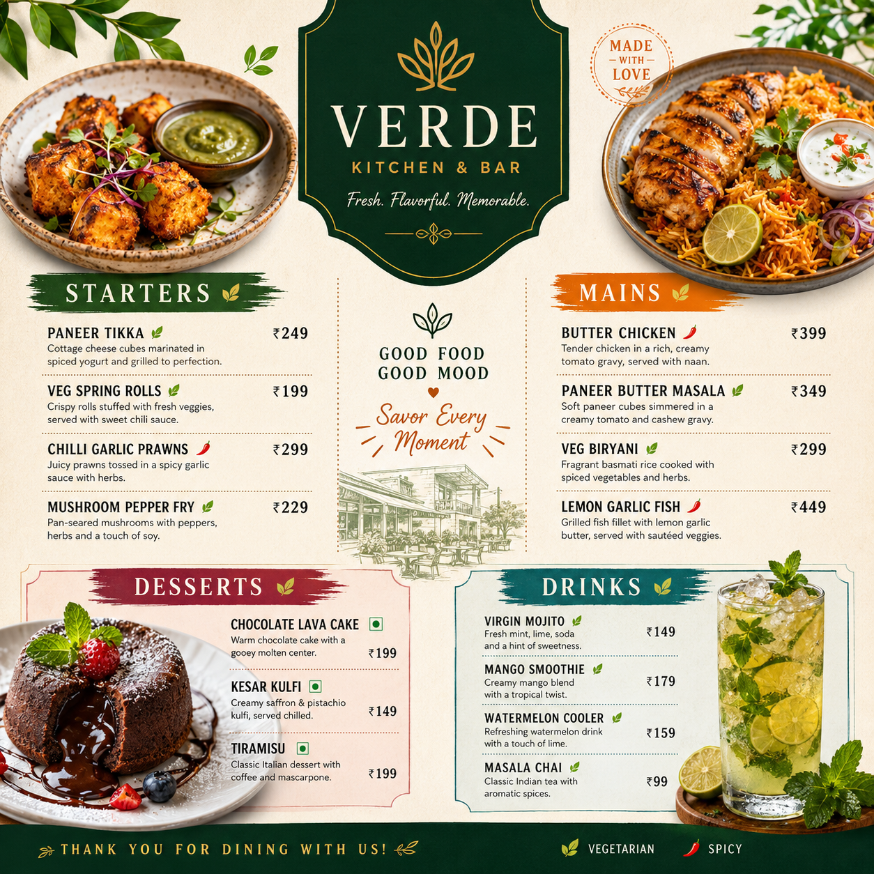 Menu Design